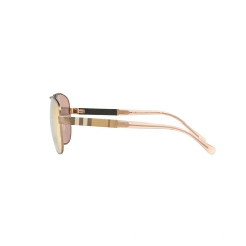 Burberry Women Sunglasses Light Gold Brown Gradient Pilot BE3080-12357J